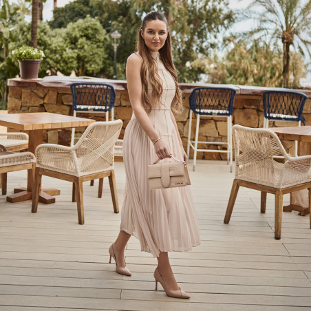 Elegante Damenschuhe 1325 Croco Beige lifestyle