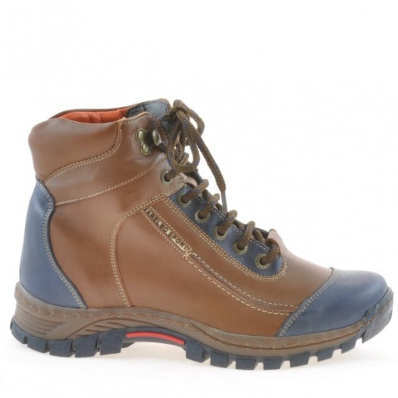 Jugendstiefel 479 braun+indigo Jugendstiefel 479 braun+indigo