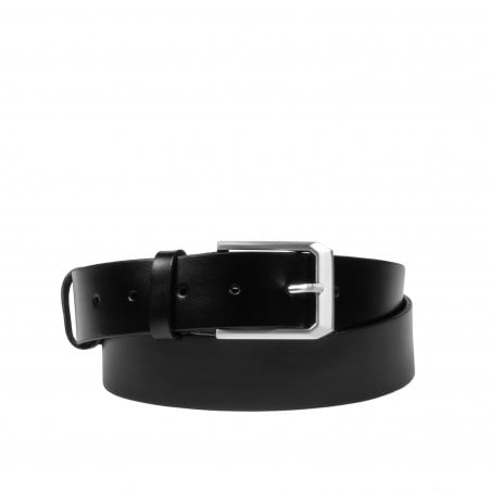 Herren Gürtel 15-1b glänzend schwarz