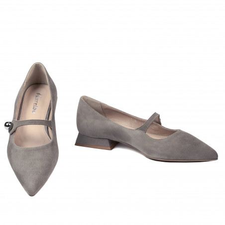 Damen-Ballerinas 1340 Sand Velours