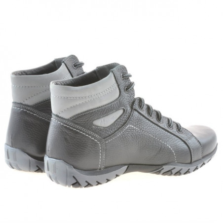 Herrenschuhe 460 schwarz+grau