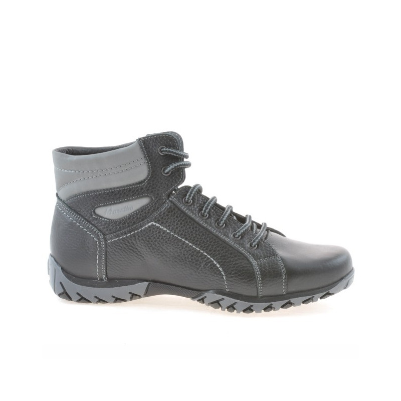 Herrenschuhe 460 schwarz+grau