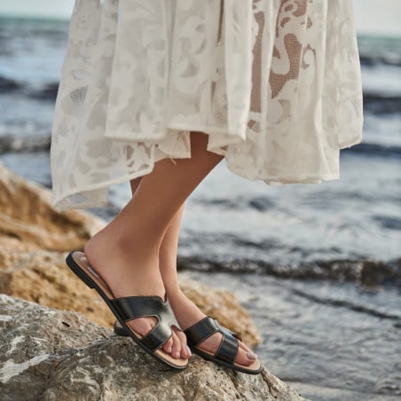 Damensandalen 5111 schwarz lifestyle