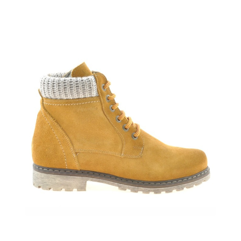 Damenstiefel 3269 gelb Velours