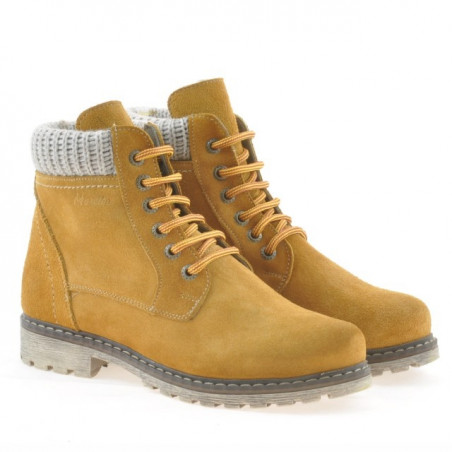 Damenstiefel 3269 gelb Velours
