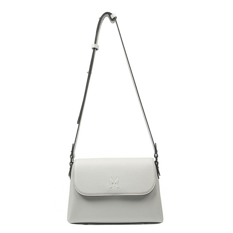 Damente Schultertasche 040g 01 Perlgrau