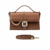 Handtasche Damen Hand 039g Cognac Braun
