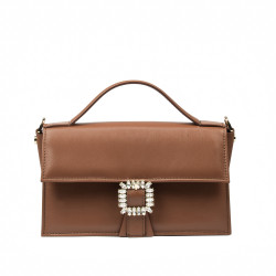 Handtasche Damen Hand 039g Cognac Braun