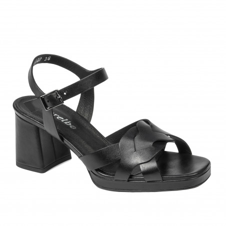 Damensandalen 1307 schwarz