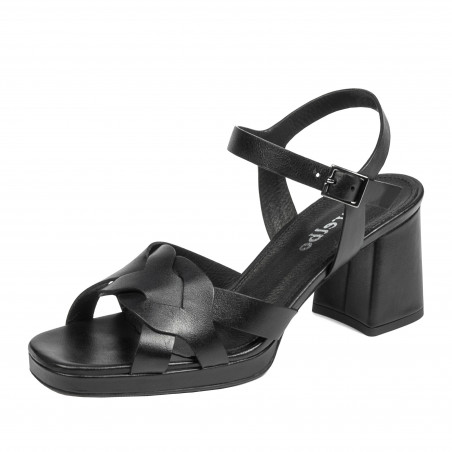 Damensandalen 1307 schwarz