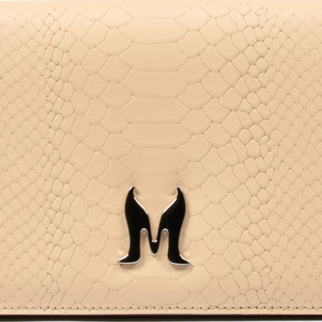 Damentasche Schultertasche 029g 01 Croco Nude