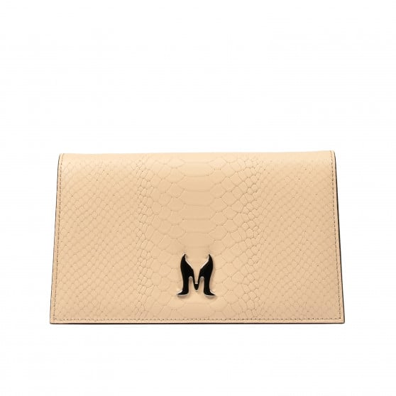 Damentasche Schultertasche 029g 01 Croco Nude Damentasche Schultertasche 029g 01 Croco Nude