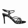 Damensandalen 1342 schwarz Velours