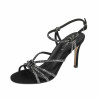 Damensandalen 1342 schwarz Velours