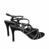 Damensandalen 1342 schwarz Velours