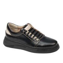 Jugendsportschuhe 8006 schwarz kombiniert