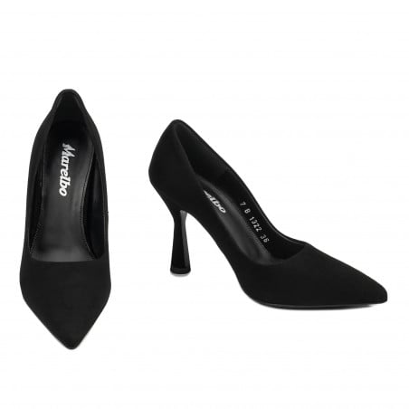 Elegante Damenschuhe 1322 Schwarz Antilope