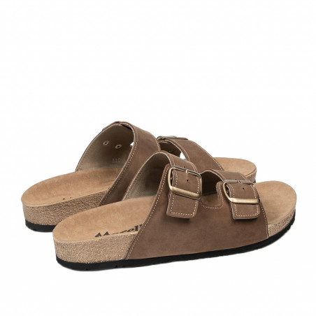Herren Sandalen 365 Nubuk Braun