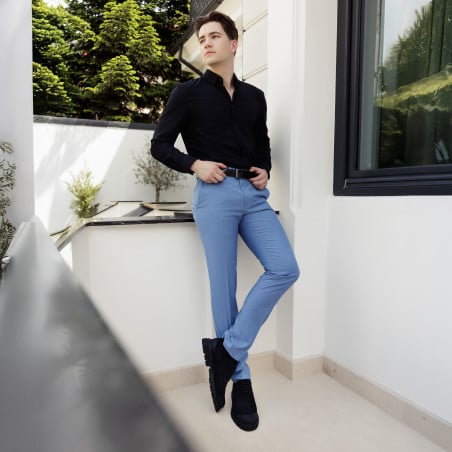 Herren Freizeit Schuhe 989 schwarz Veloursleder lifestyle