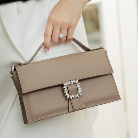Damenhandtasche 039g 01 taupe lifestyle