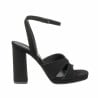 Damensandalen 1347 schwarz Velours