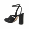 Damensandalen 1347 schwarz Velours