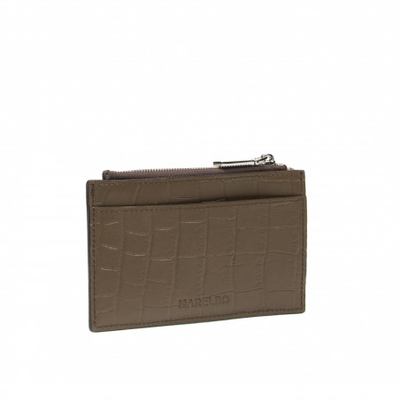 Portemonnaie 209g 01 Krokodil Dunkelbraun