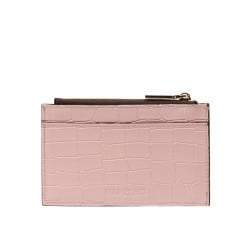 Kartenetui 209g Croco Rosa Puder