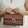Handtasche Damen Hand 039g Cognac Braun lifestyle