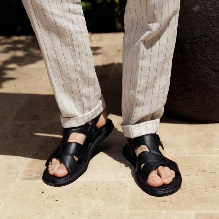 Herren Sandalen 363 schwarz lifestyle