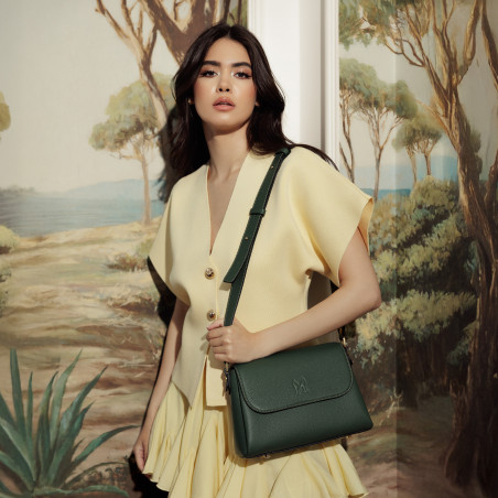 Damentasche zum Umhängen 040g Forest Green lifestyle