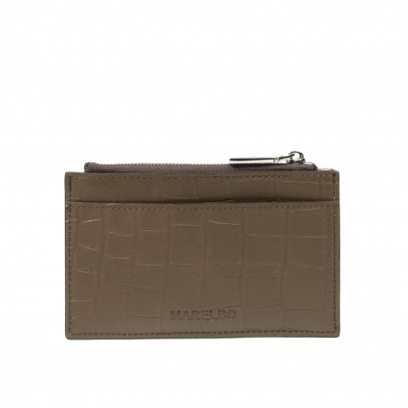 Portemonnaie 209g 01 Krokodil Dunkelbraun