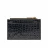 Kartenetui 209g Kroko Lack Schwarz