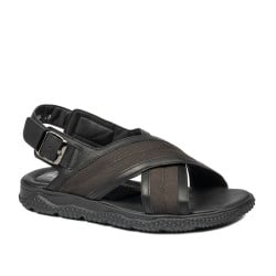 Herrensandalen 364 Schwarz kombiniert