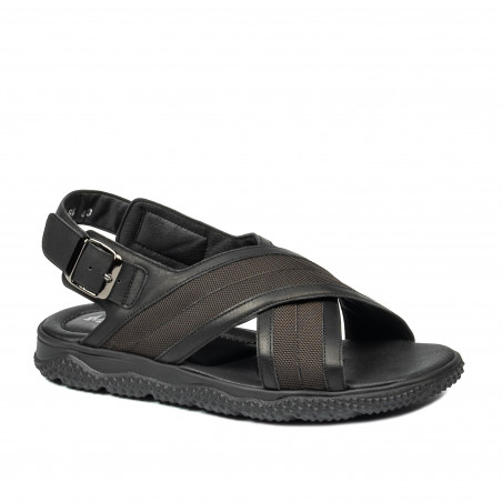 Herrensandalen 364 Schwarz kombiniert