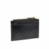 Kartenetui 209g Kroko Lack Schwarz