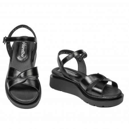 Damensandalen 5118 schwarz