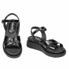 Damensandalen 5118 schwarz