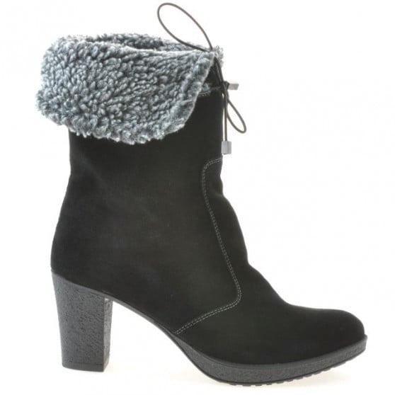 Damenstiefel 3266 schwarz Velours Damenstiefel 3266 schwarz Velours