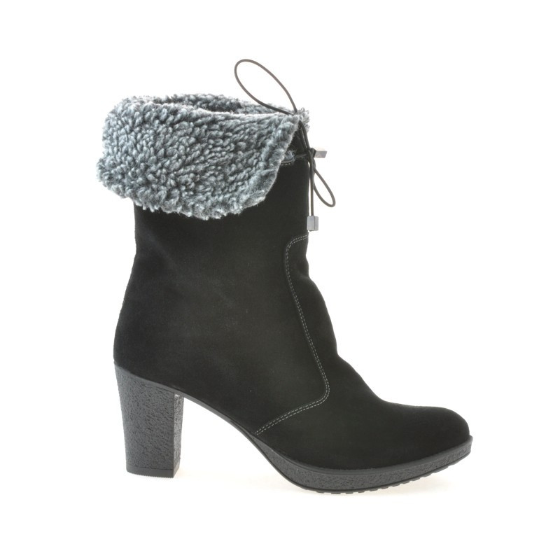 Damenstiefel 3266 schwarz Velours