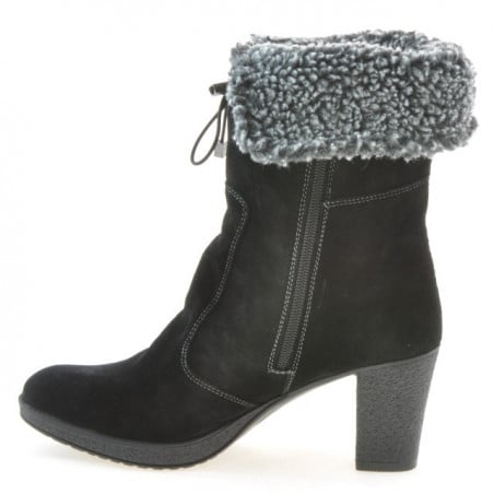 Damenstiefel 3266 schwarz Velours