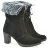Damenstiefel 3266 schwarz Velours