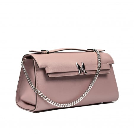 Damentasche Schultertasche 041g 01 puderrosa Safiano