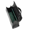 Damentasche Schultertasche 041g 01 Krokolack Schwarz