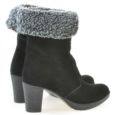 Damenstiefel 3266 schwarz Velours