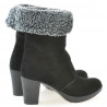 Damenstiefel 3266 schwarz Velours