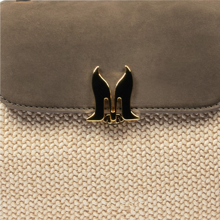 Damentasche Handtasche 042g Bufo Taupe