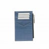 Kartenetui 209g Croco Himmelblau