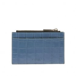 Kartenetui 209g Croco Himmelblau
