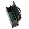 Damentasche zum Umhängen 041g Croco Lack Schwarz